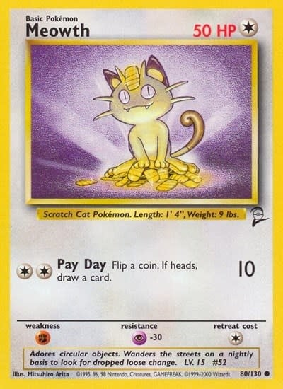 Meowth - 080/130 (Normal, Common) (LP)