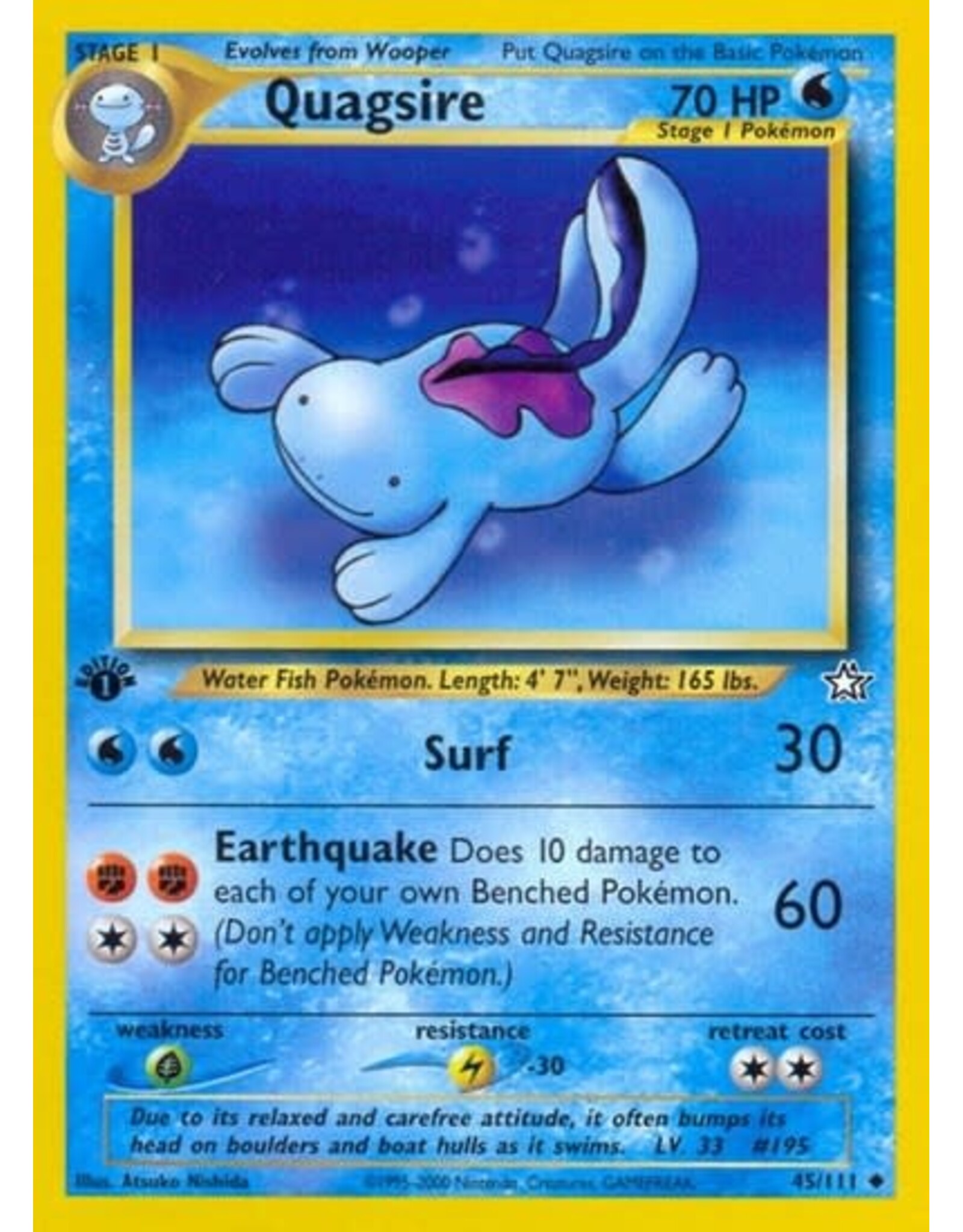 Quagsire - 045/111 (Unlimited, Uncommon) (MP)