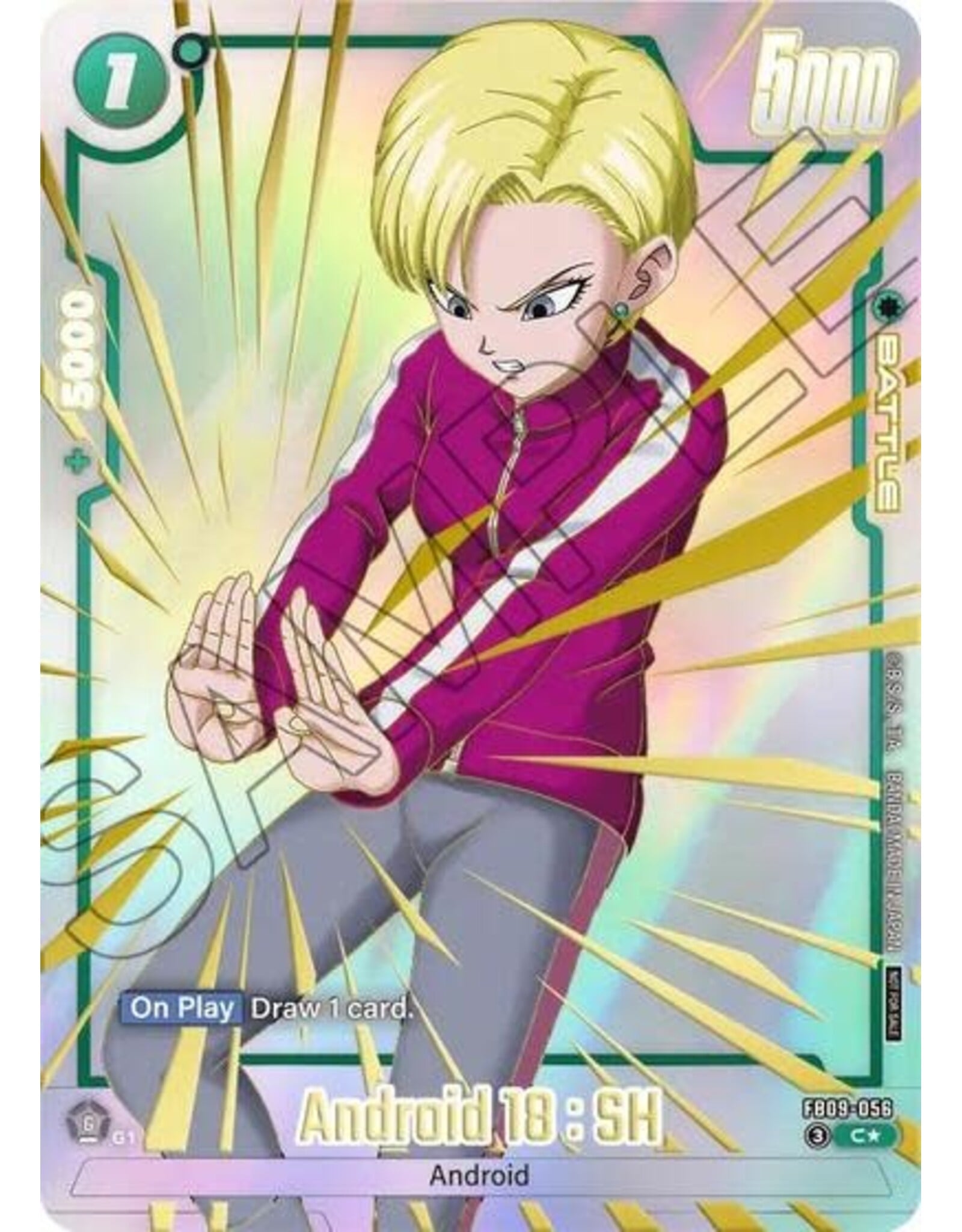 Android 18 : SH (Limited Pack 26-27 WAVE1) (Promo) - FB09-056 (Holofoil, Common)