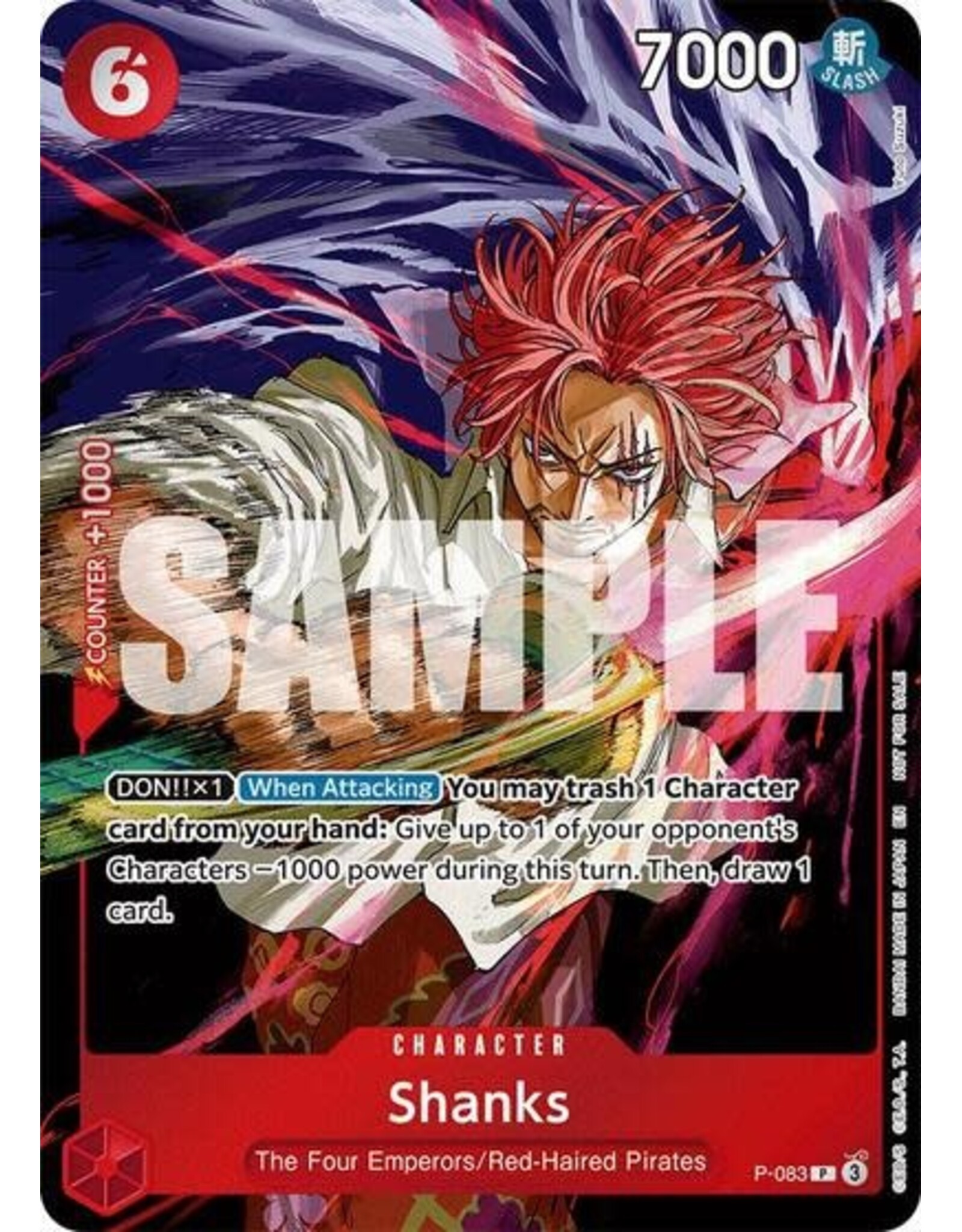 Shanks (Event Pack Vol. 6) (Promo) - P-083 (Foil, PR)