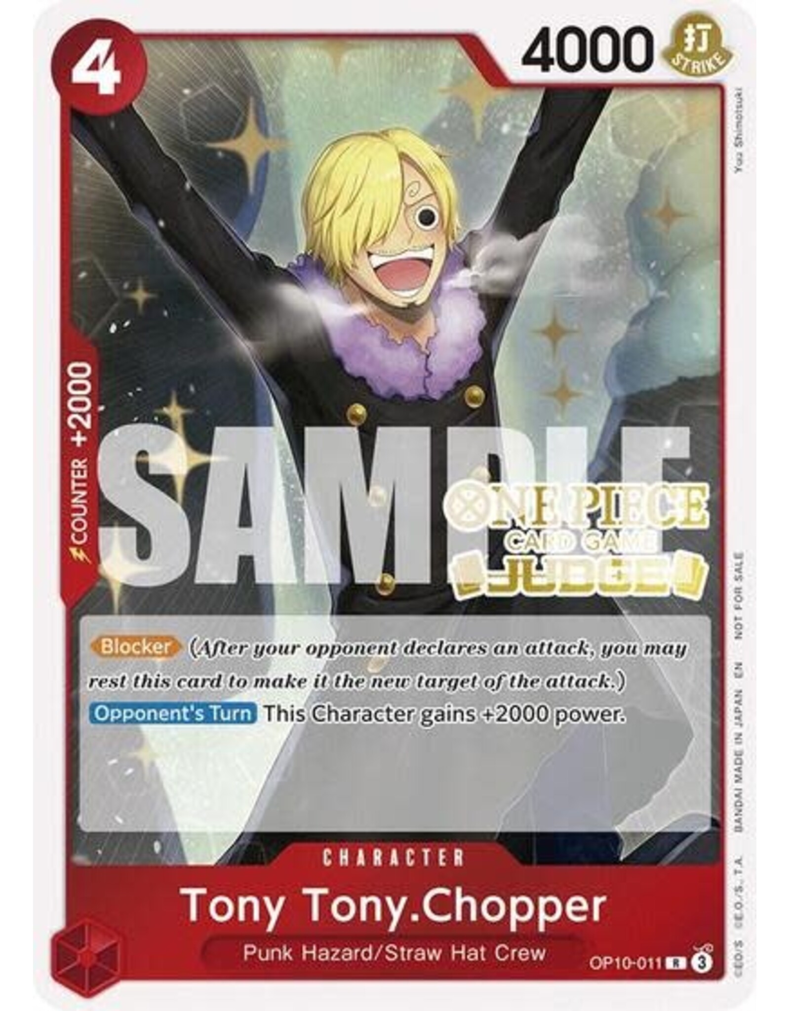 Tony Tony.Chopper (Judge Pack Vol. 6) - OP10-011 (Foil, R)