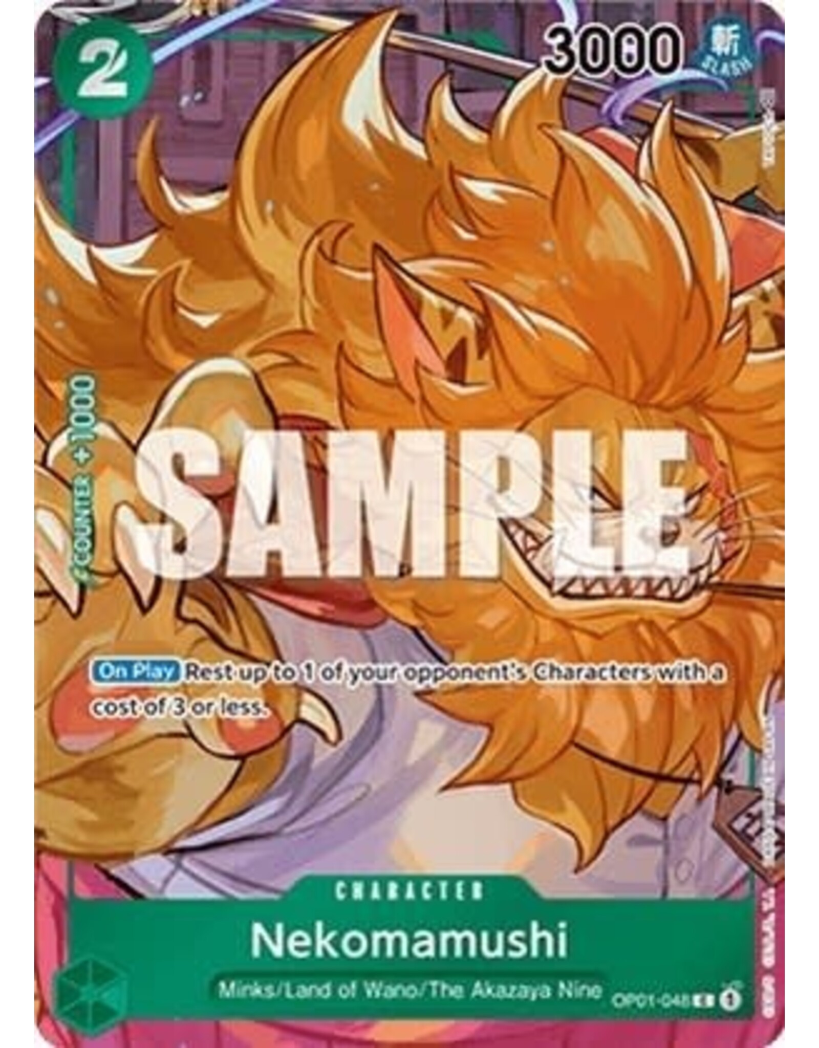 Nekomamushi (Box Topper) - OP01-048 (Foil, C)