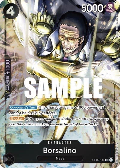Borsalino (Alternate Art) - OP02-114 (Foil, SR) (OP02)