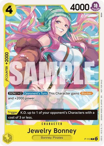 Jewelry Bonney (Heroines Battle Pack) (Promo) - P-113 (Normal, PR)
