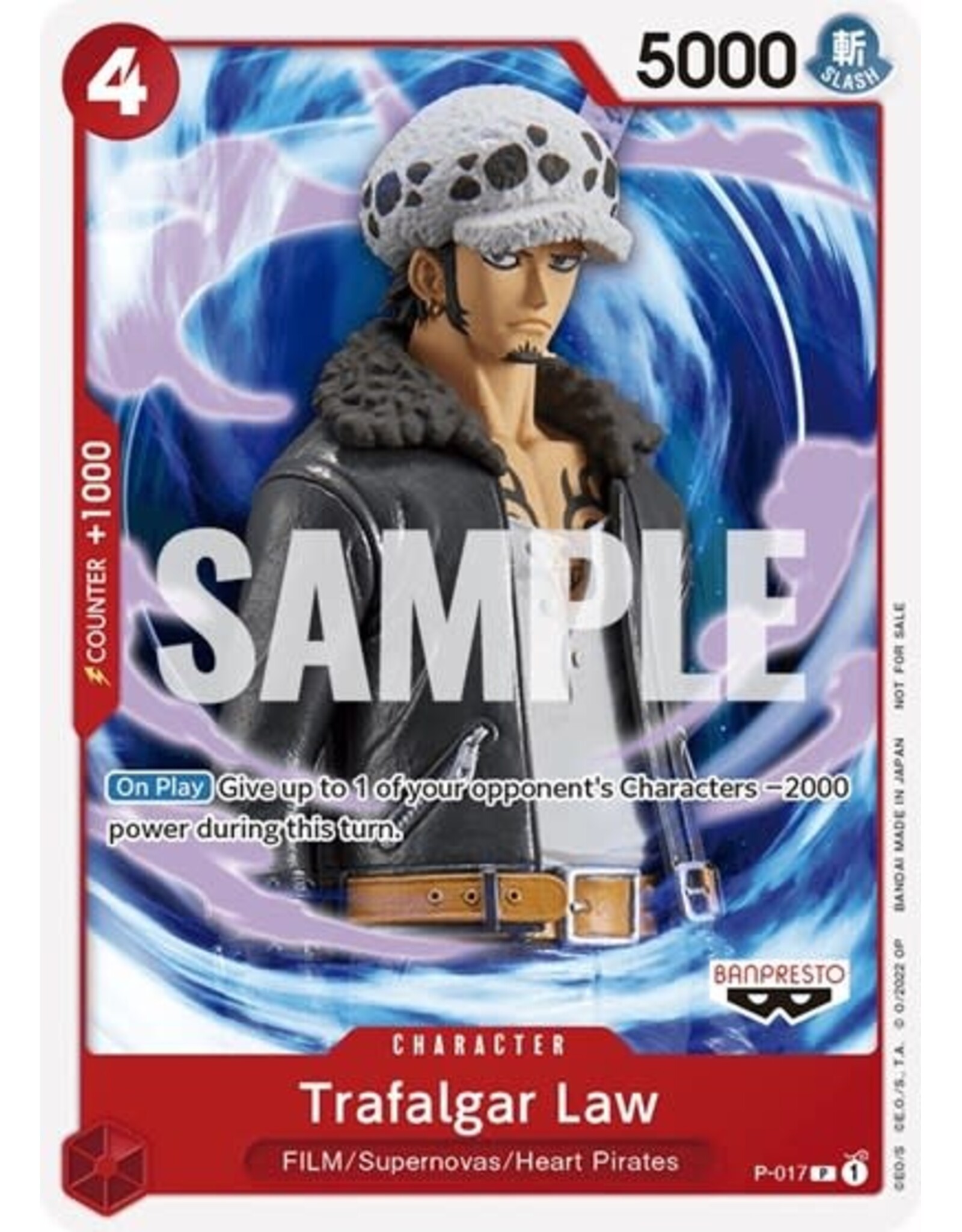 Trafalgar Law (One Piece Film Red) (Promo) - P-017 (Normal, PR)