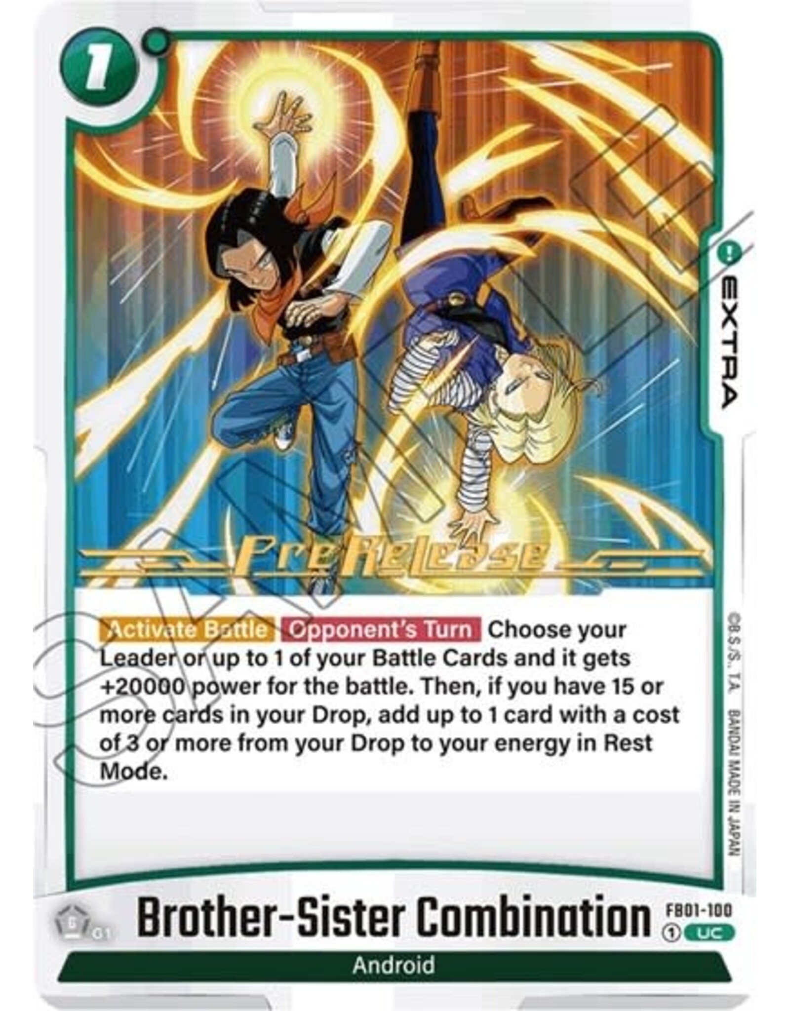 Brother-Sister Combination (Pre-Release Event) - FB01-100 (Normal, Uncommon)