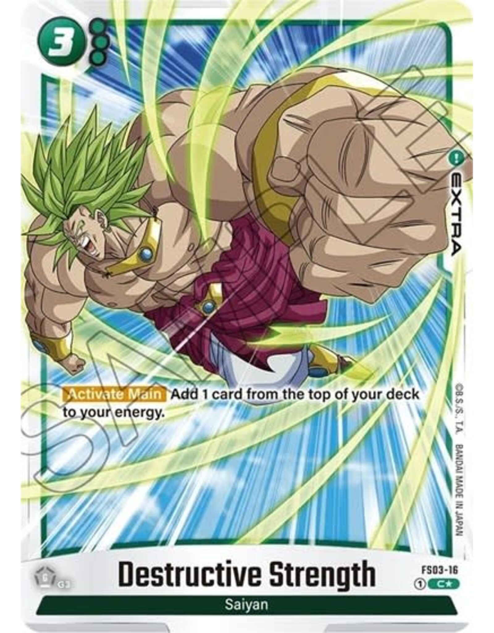 Destructive Strength (Bonus Pack Alternate Art) - FS03-16 (Holofoil, Common)