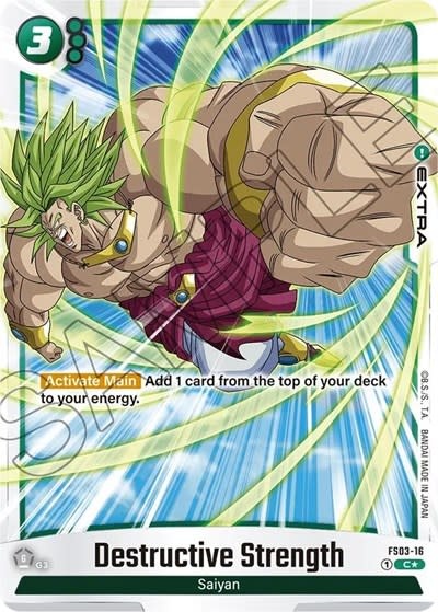 Destructive Strength (Bonus Pack Alternate Art) - FS03-16 (Holofoil, Common)
