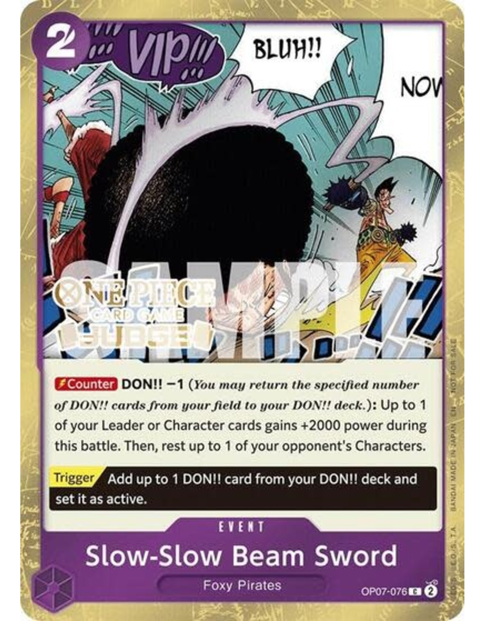 Slow-Slow Beam Sword (Judge Pack Vol. 6) - OP07-076 (Foil, C)