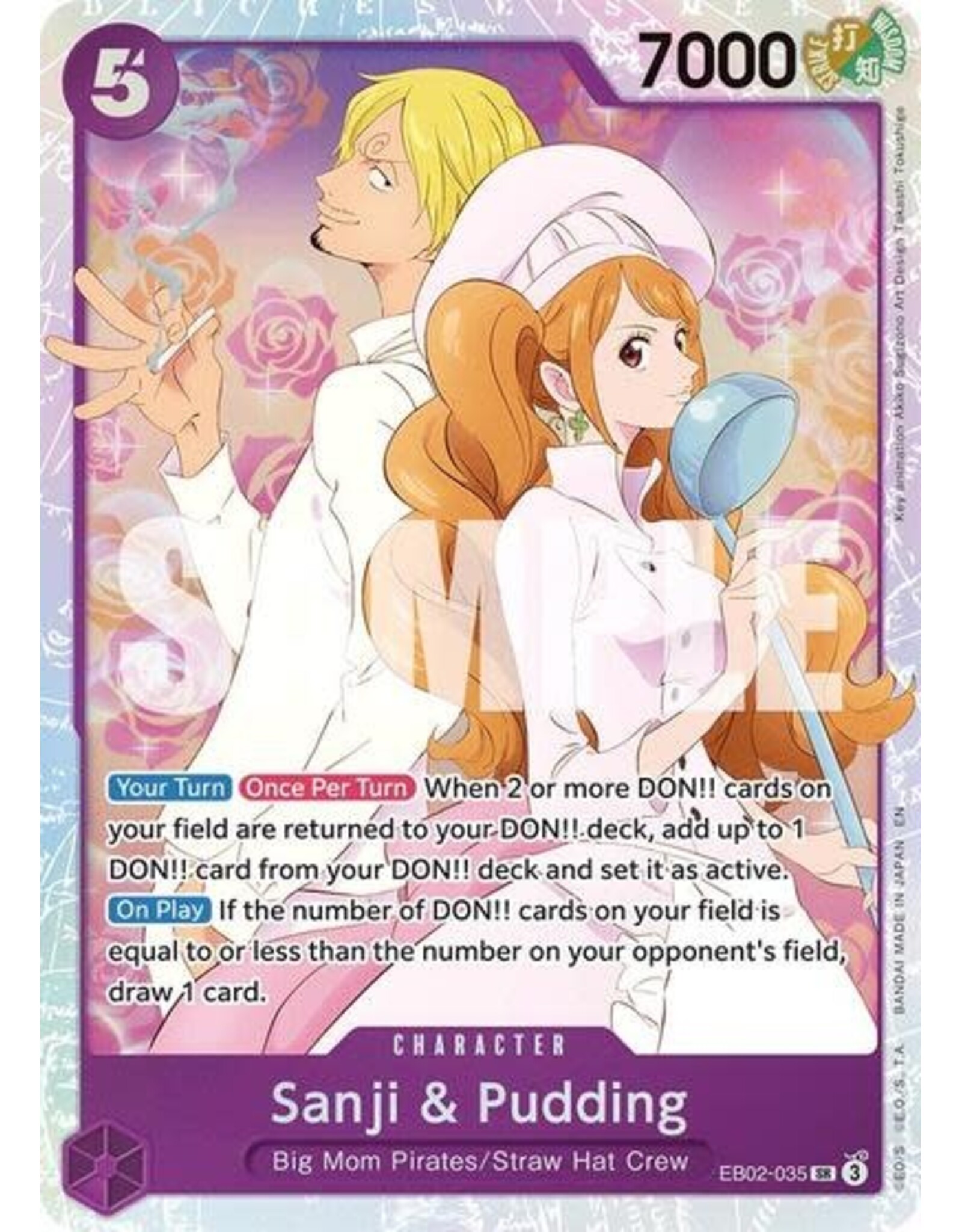 Sanji & Pudding - EB02-035 (Foil, SR)