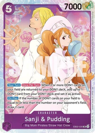 Sanji & Pudding - EB02-035 (Foil, SR)
