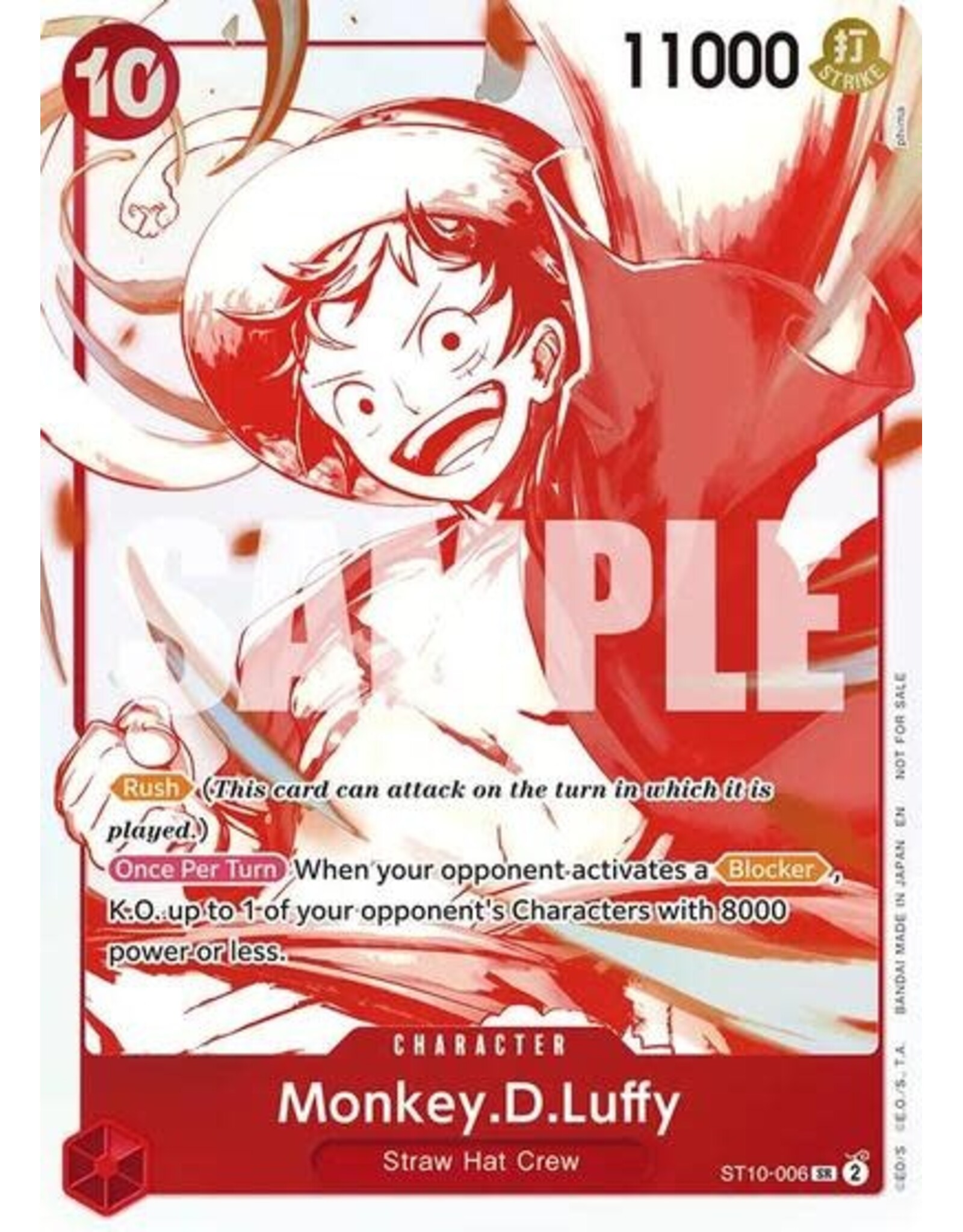 Monkey.D.Luffy - ST10-006 (3rd Anniversary Treasure Campaign Pack) (Foil, C)