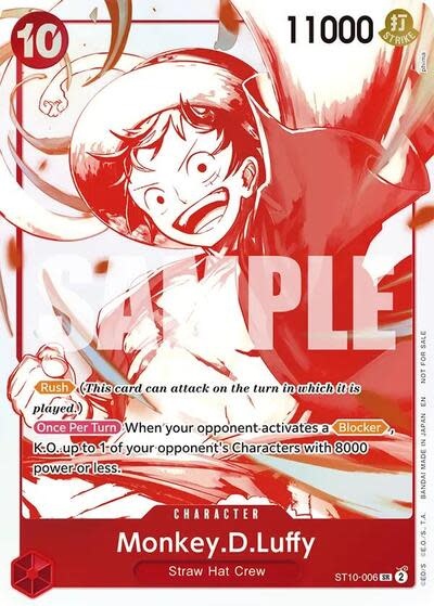 Monkey.D.Luffy - ST10-006 (3rd Anniversary Treasure Campaign Pack) (Foil, C)