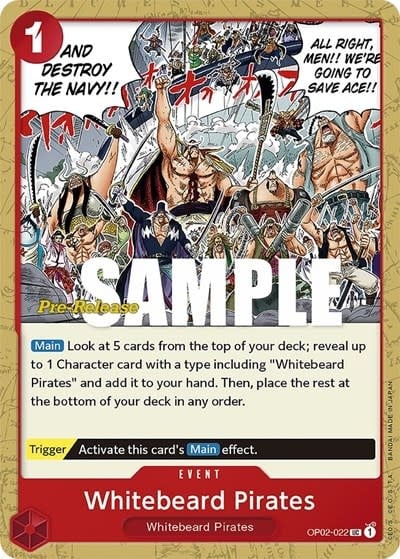Whitebeard Pirates (Pre-Release Event) - OP02-022 (Normal, UC)