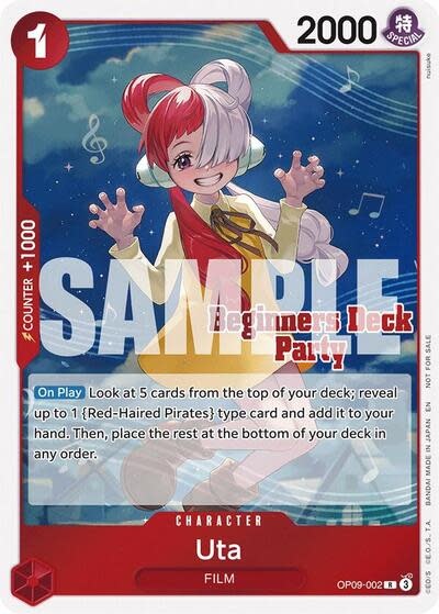 Uta (Beginners Deck Party [ST-23] - [ST-28] Participation Pack) - OP09-002 (Normal, R)