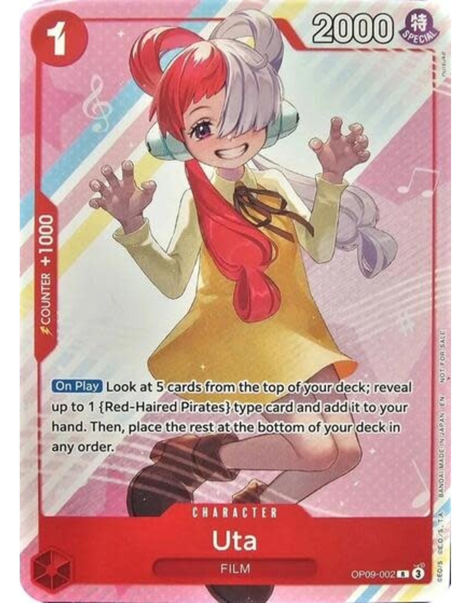 Uta (Welcome Pack Vol. 2) - OP09-002 (Normal, R)