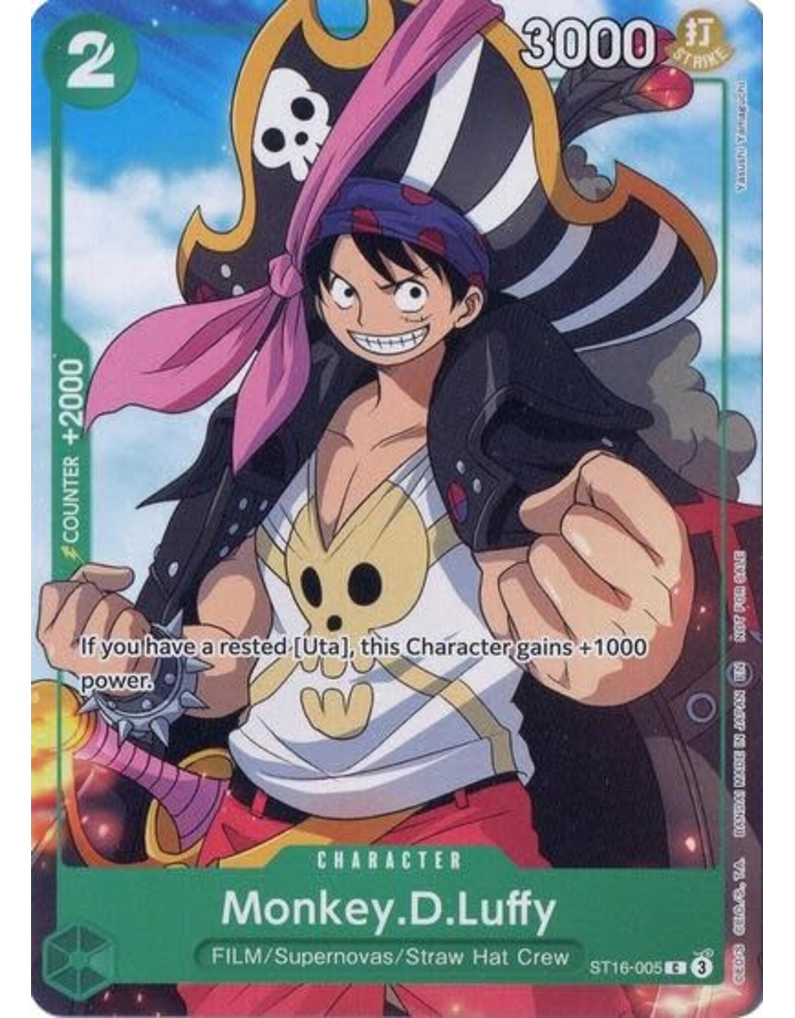Monkey.D.Luffy (Welcome Pack Vol. 2) - ST16-005 (Normal, C)