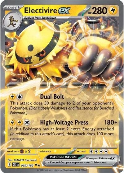 Electivire ex - 069/182 (Holofoil, Double Rare)