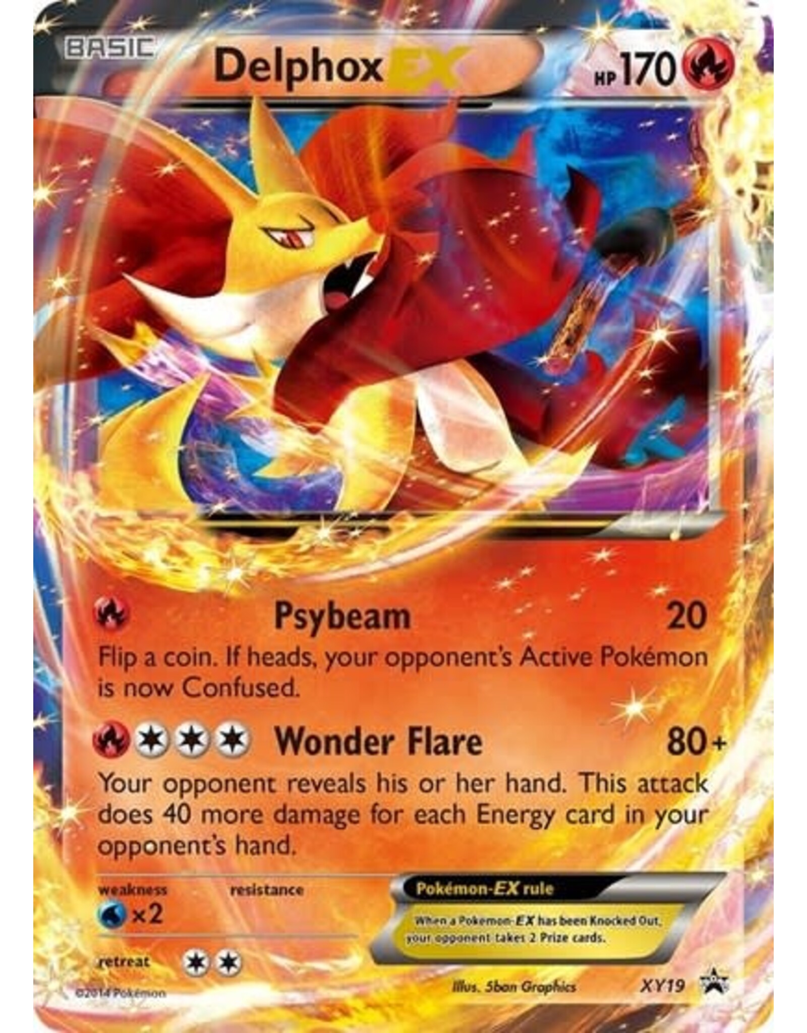 Delphox EX - XY19 (Holofoil, Promo) (LP)