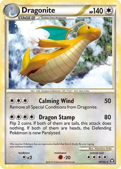 Dragonite - 18/102 (Normal, Rare) (LP)