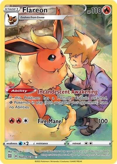 Flareon - TG01/TG30 (Holofoil, Ultra Rare)