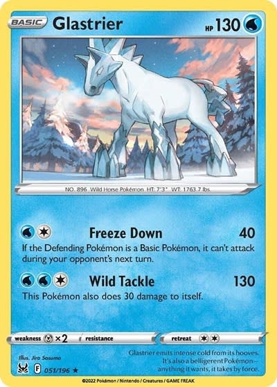 Glastrier - 051/196 (Holofoil, Holo Rare)