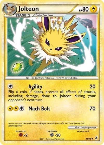 Jolteon - 45/95 (Normal, Uncommon) (LP)