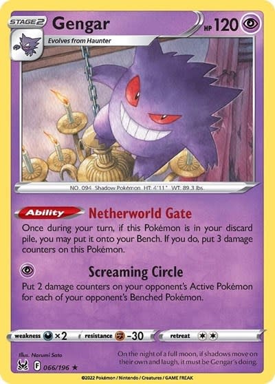 Gengar - 066/196 (Holofoil, Holo Rare) (LP)
