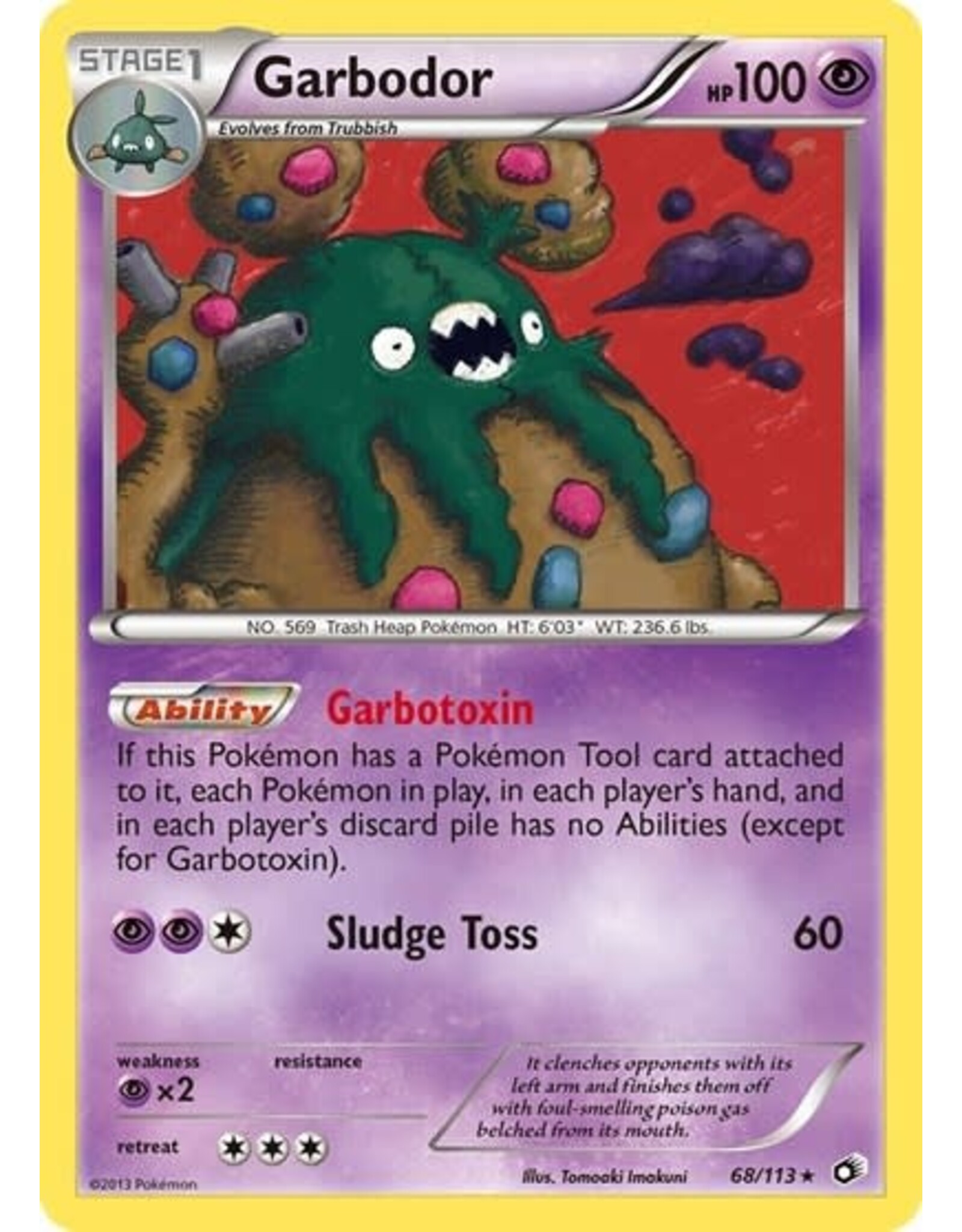 Garbodor - 68/113 (Reverse Holofoil, Holo Rare) (LP)