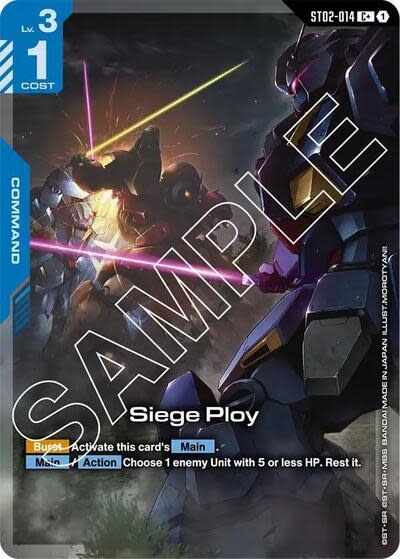 Siege Ploy (C+) - ST02-014 (Holofoil, C+) (ST08)