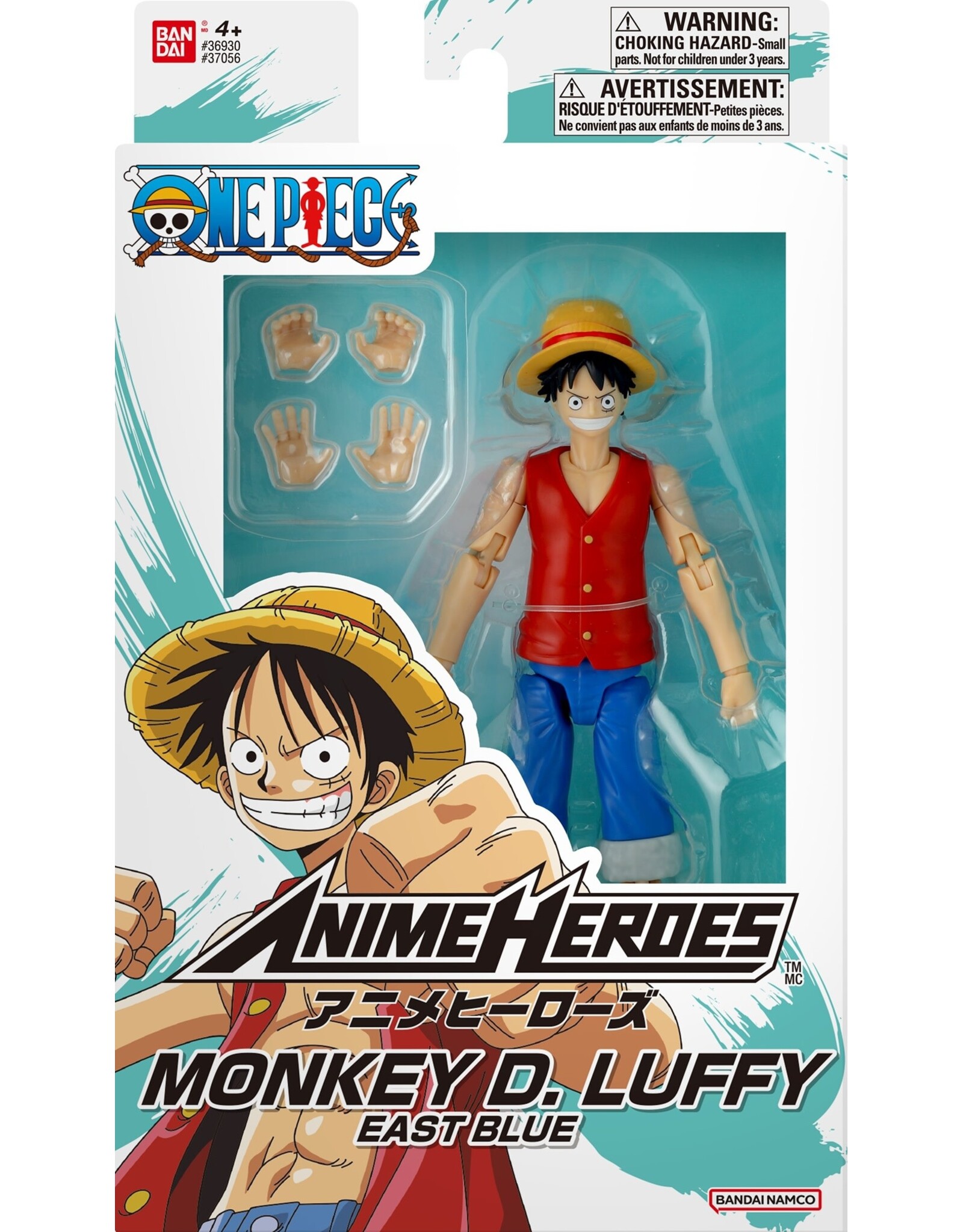 Bandai Anime Heroes: One Piece - Monkey D. Luffy Action Figure (East Blue)