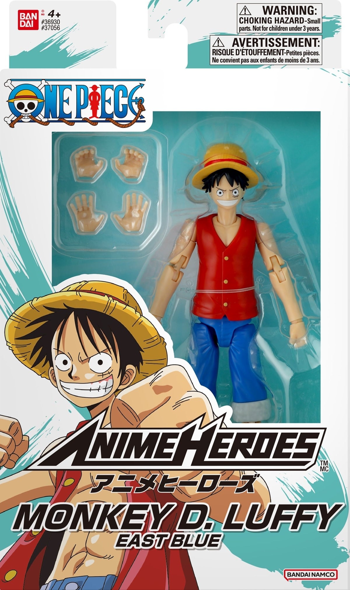 Bandai Anime Heroes: One Piece - Monkey D. Luffy Action Figure (East Blue)