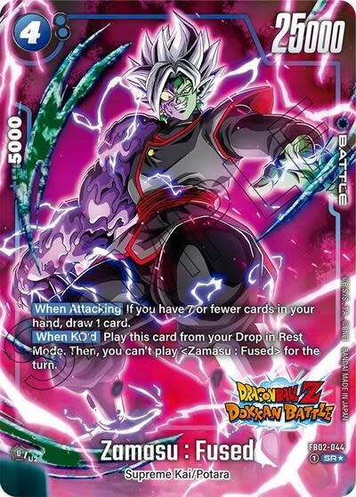 Zamasu : Fused - FB02-044 (Dragon Ball Z Dokkan Battle Alternate Art) (Holofoil, Super Rare)