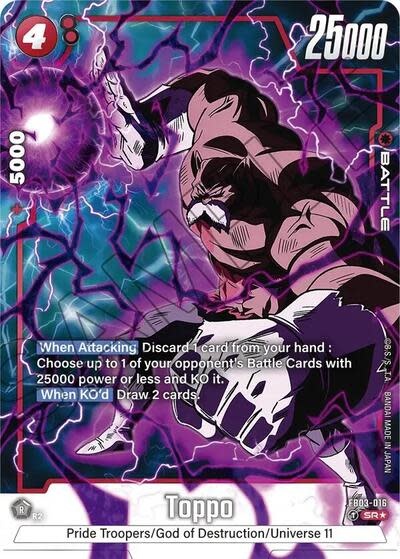 Toppo - FB03-016 (Alternate Art) (Holofoil, Super Rare)