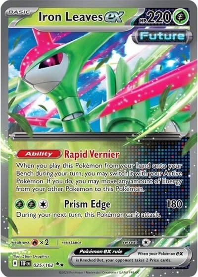 Iron Leaves ex - 025/162 (Holofoil, Double Rare)