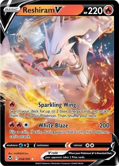 Reshiram V - 024/195 (Holofoil, Ultra Rare)