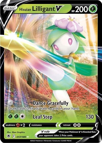 Hisuian Lilligant V - 017/189 (Holofoil, Ultra Rare)