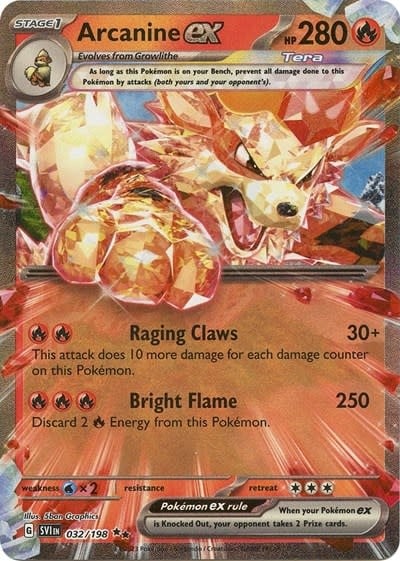 Arcanine ex - 032/198 (Holofoil, Double Rare)