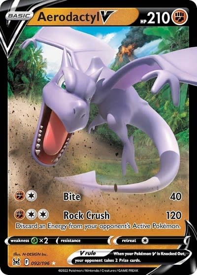 Aerodactyl V - 092/196 (Holofoil, Ultra Rare)