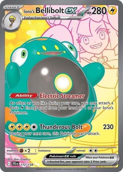 Iono's Bellibolt ex - 172/159 (Holofoil, Ultra Rare)