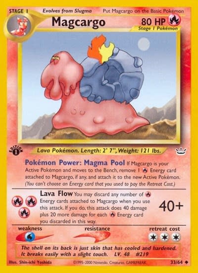 Magcargo - 33/64 (Unlimited, Uncommon)