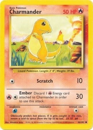 Charmander - 046/102 (Normal, Common) (LP)