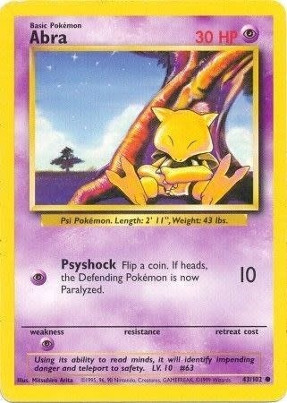 Abra - 043/102 (Normal, Common) (MP)