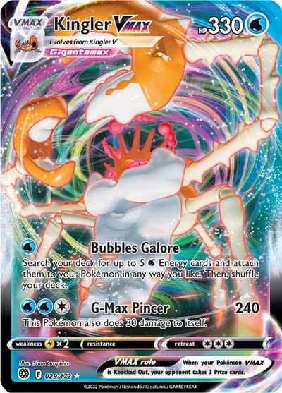 Kingler VMAX - 029/172 (Holofoil, Ultra Rare)