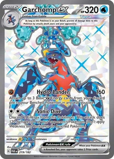 Garchomp ex - 219/182 (Holofoil, Ultra Rare)