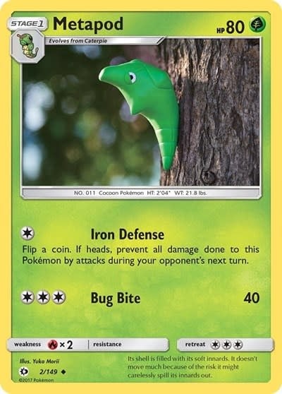 Metapod - 2/149 (Normal, Uncommon) (LP)