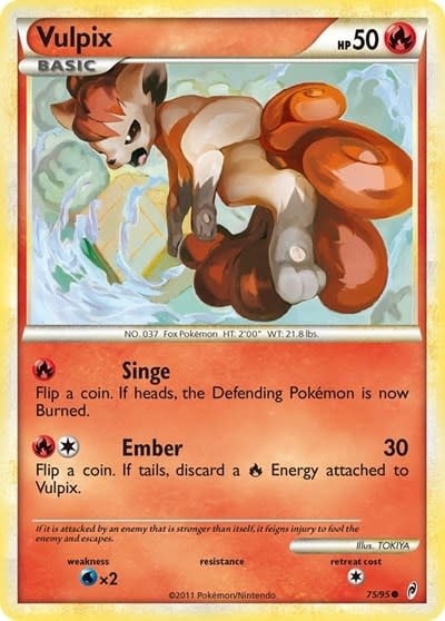 Vulpix - 75/95 (Normal, Common) (LP)