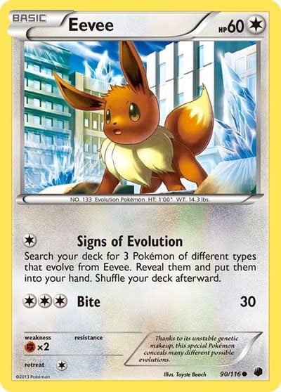 Eevee (90) - 90/116 (Normal, Common) (LP)