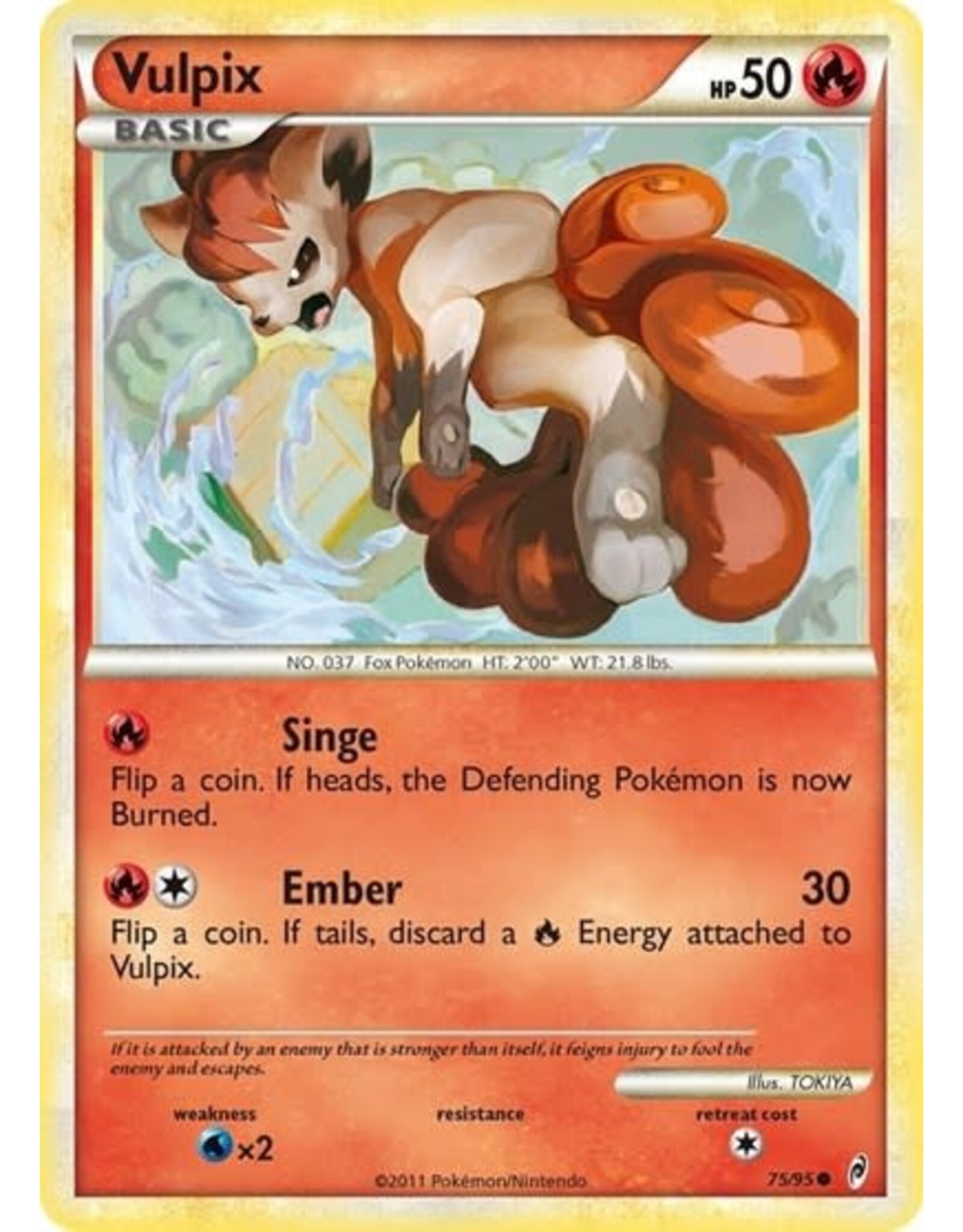 Vulpix - 75/95 (Normal, Common) (LP)