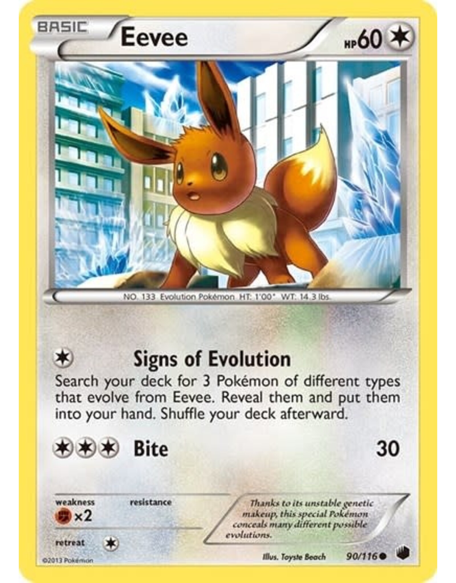Eevee (90) - 90/116 (Normal, Common) (LP)